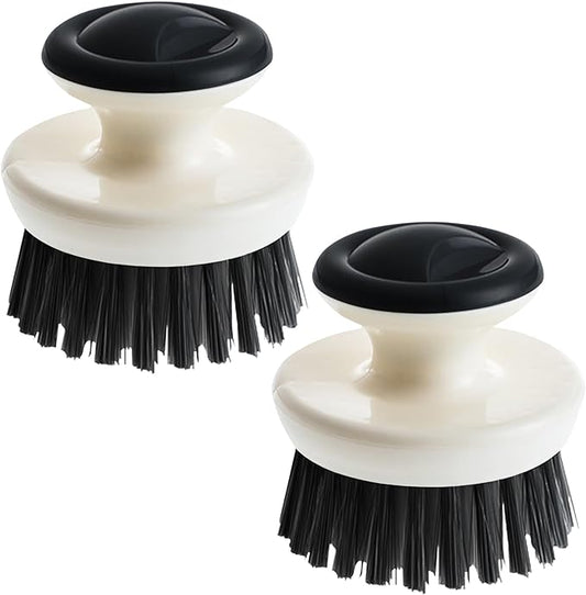 Dish Scrub Brush,Ergonomic Grip Palm Brush,Kitchen Scrub Brushes for Cleaning, Dish Scrubber with Stiff Bristles for Sink, Pots, Pans