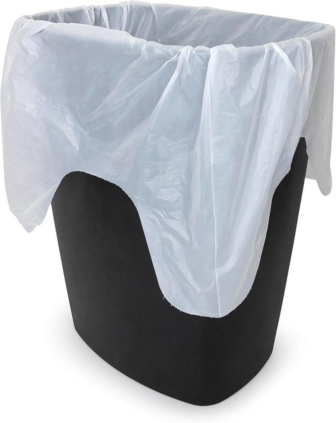 Plasticplace 32-33 Gallon Trash Bags │ 0.7 Mil │ White Garbage Can Liners │ 33” x 39” (150 Count)