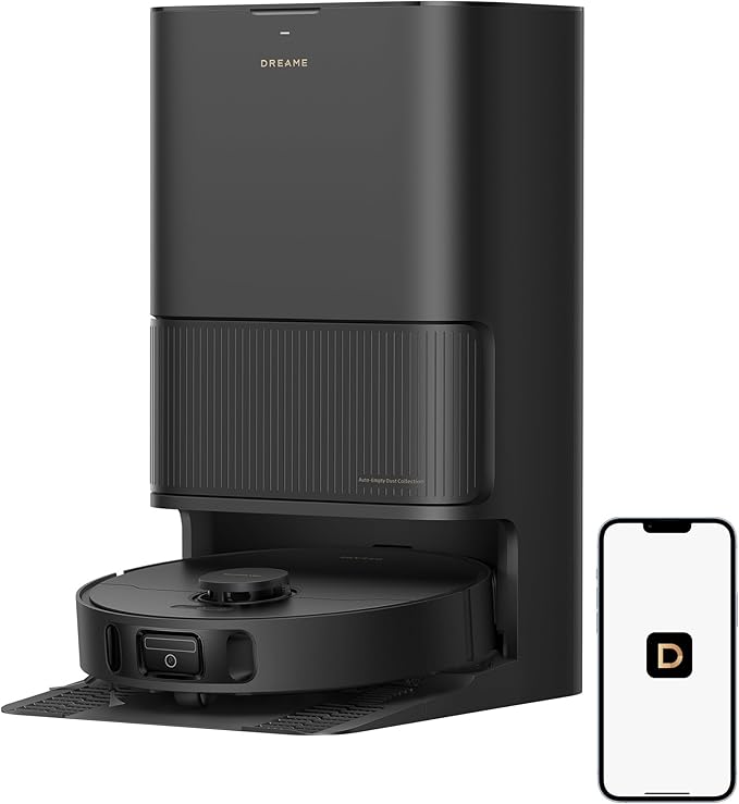 DREAME L40s Ultra CE Robot Vacuum and Mop Combo with Self-Emptying Dock, 13,000Pa Suction, Mop Self-Cleaning and Auto-Raising, Ultrasonic Carpet Sensing, Ideal for Pet Hair, Carpet and Hard Floors