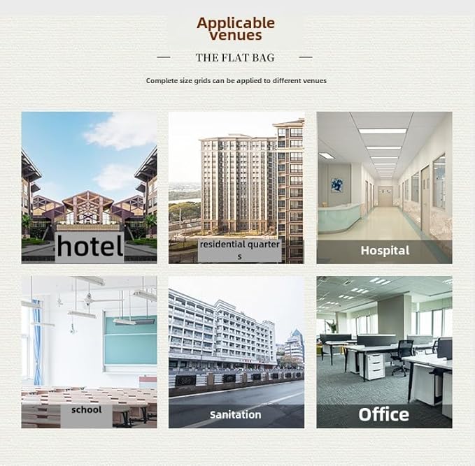 DJDBaihuo 70-gallon trash bags, 47.24" x 55.12", 60-pack, leak-proof & tear-resistant for large waste disposal in parties, schools, offices, hospitals & public areas.