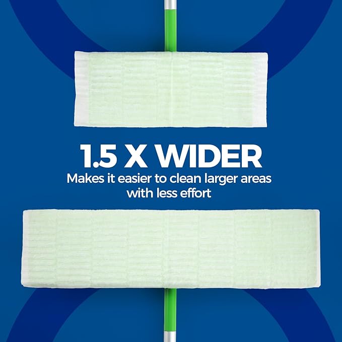 XL Dry Mop Refills Dust Sweeping Cloths Disposable Mop Pads for XL Sweeper X Large Floor Cleaning Mop Refills, 9.84x17.71 Inch, 40 Count