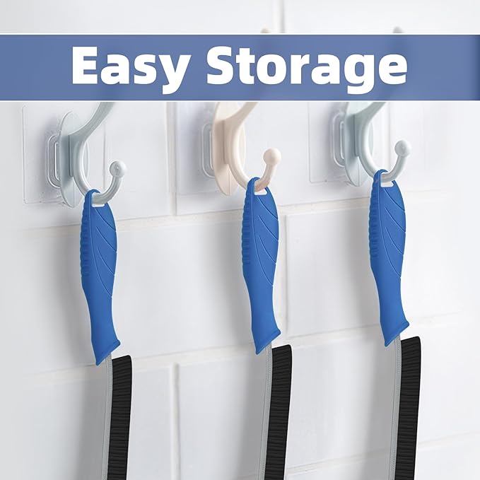 Hard Bristle Crevice Cleaning Brush - Cleaning Supplies - Grout Cleaning Brushes for Household Use - Crevice Cleaning Tool for Bathroom, Home and Kitchen (3, Blue)