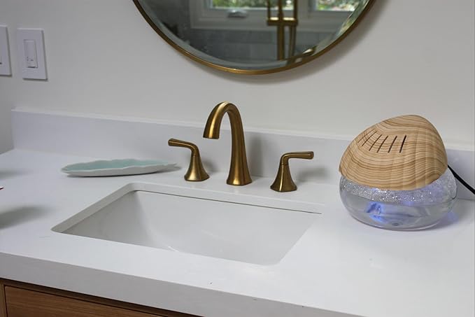 EcoGecko Sea Breeze Water Air Revitalizer, Air Washer, Air Freshener, Room Aromatizer, Aroma and Essential Oil Diffuser with 30ML Sea Breeze Oil for Home, Office, Air Purifier with Night Light