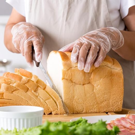 ForPro Disposable Vinyl Gloves, Clear, Industrial Grade, Powder-Free, Latex-Free, Non-Sterile, Food Safe, 2.75 Mil. Palm, 3.9 Mil. Fingers, Small, 100-Count