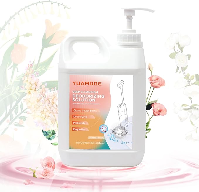 Deep Cleaning & Deodorizing solution, 85FL OZ/2.5L, Designed for Tineco, Compatible with Floor One Series & iFloor Series(EXCEPT S5 Steam/S7 $team/iFLOOR 5 Steam),Blended Flowery