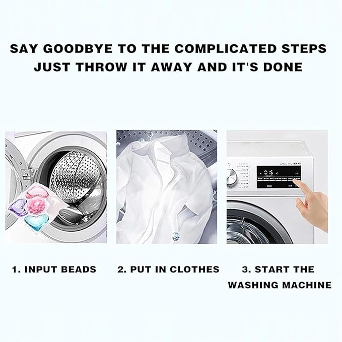 5 In 1 Laundry Beads, Fabric Softener Beads, Laundry Scent Bead Bulk, Gentle Care Fade Resistant for All Fabrics and Colors (100pcs, Citrus)