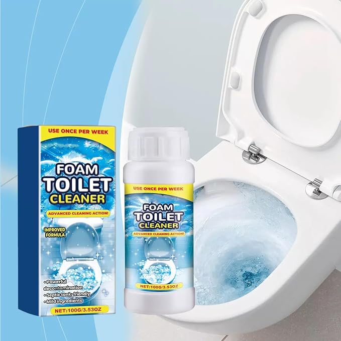 2pcs Foam Toilet Cleaner, 2025 New Powerful Toilet Bowl Cleaner, Advanced Home Bathroom Cleaning Solution，Powerful Instant Bowl Cleaner for Toilets & Squatting Pans
