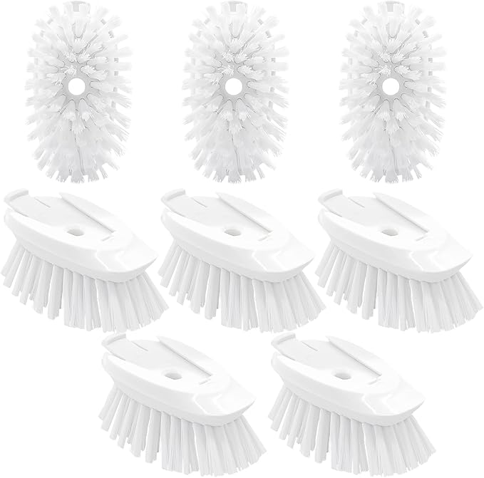 Dish Brush Refill, 8 Pack Soap Dispensing Dish Brush Refills, Dish Brush Replacement Head, Brush Dispenser Refill Fits Soap Dispensing Handle