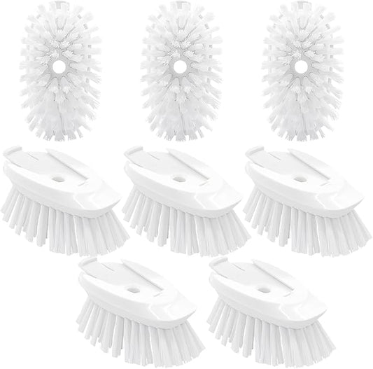 Dish Brush Refill, 8 Pack Soap Dispensing Dish Brush Refills, Dish Brush Replacement Head, Brush Dispenser Refill Fits Soap Dispensing Handle
