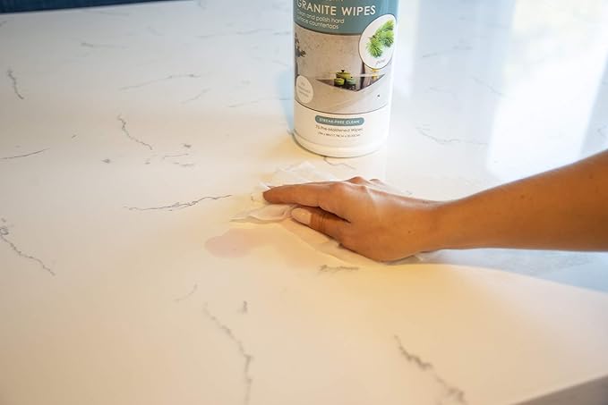 Evriholder Sophisti-Clean Granite Wipes 75 Count, Pre-Moistened Disposable Cloths for Hard Surface Countertops, Pine Fragrance, Pack of 2, Model: SCG2P6-AMZ