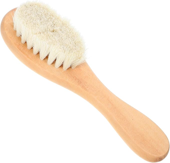 2pcs Laundry Brush for Delicate Fabrics Soft Natural Bristles Removal for Household Reusable Scrubbing Tool