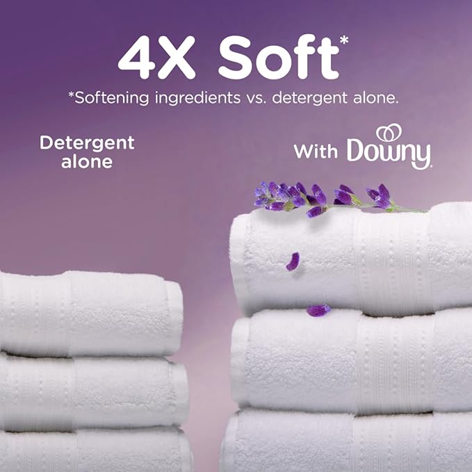 Downy Ultra Soft Fabric Softener Liquid, Calm, Lavender and Vanilla Bean, 56 fl oz, 83 Loads, Downy Fabric Softener, Laundry- Pack of 2