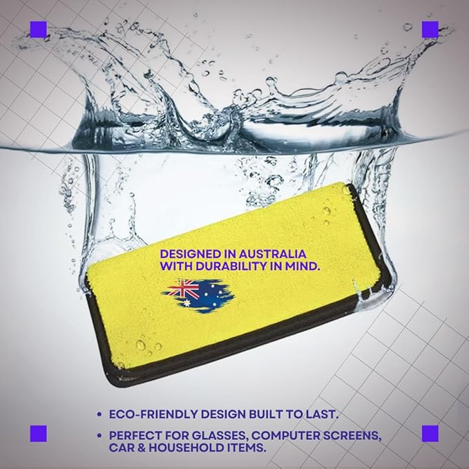 Microfiber Kitchen Towels | 12"x12" Kitchen Cloths | Australian Designed |12 Pack 400 GSM Cleaning Cloths | Cleaning Towels | Ultra-Soft, Scratch-Free, Reusable, Super Absorbent | Car & Household