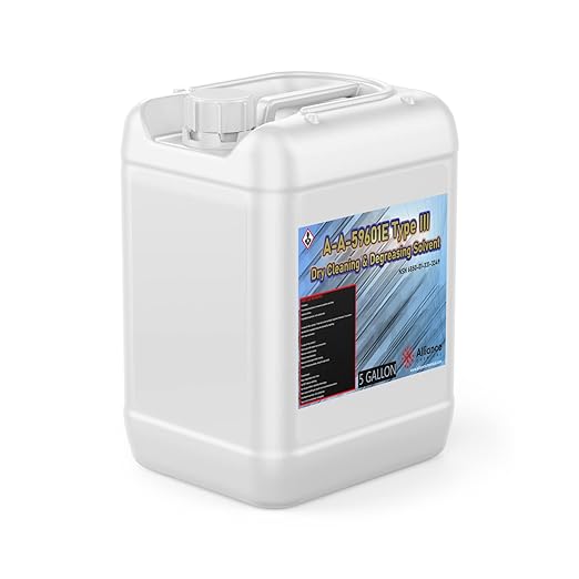 A-A-59601E Type III Dry Cleaning & Degreasing Solvent - 5 Gallon Pail - NSN: 6850-01-331-3349 - Made in America