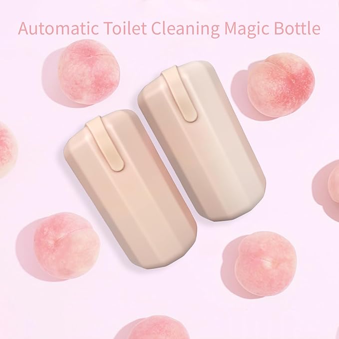 Toilet Bowl Cleaner,Toilet Tank Cleaner,Automatic toilet inside bowl Cleaner,Pink Stuff Tablet In Bottle Cleanser (2PCS Pink)