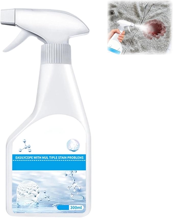 Stain Remover, Dry Clean on the Go Stain Remover Spray, 300m Laundry Stain Remover Spray, No Water, No Waiting, Removal Grease for Clothes Shoes Laundry