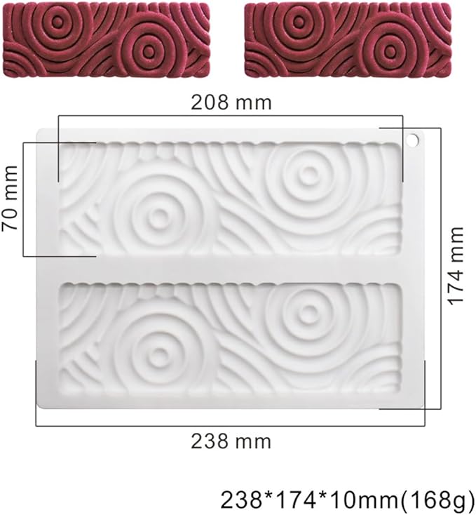 mostsom Silicone Molds Baking Mold for Mousse Cake, Silicone Mold for Chocolate, French Dessert Mold for Pastry Chocolate, Reusable Non-Stick Easy Release Baking Molds (E_ Rectangle)