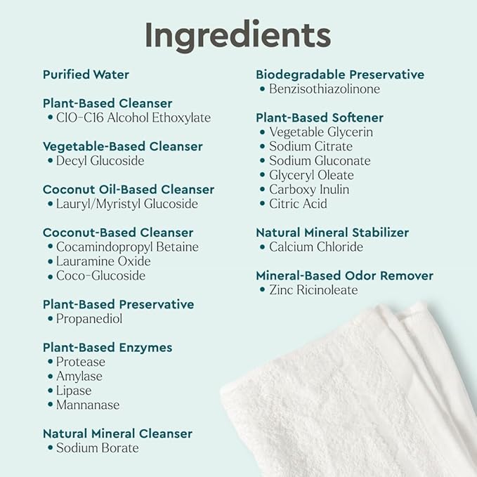 Puracy Liquid Laundry Detergent Clean Can Refill - Enzyme-Powered Liquid Laundry Detergent Concentrate, Natural Laundry Detergent Seen on TikTok, Non-Toxic (Fresh Linen, 14.4 fl)