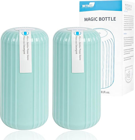 2Pcs WTWD Automatic Toilet Cleaner - Prevents Hard Water Stains, Reduce Scrubbing, Toliet Tank Cleaner, Automatic Toilet Bowl Cleaner, Magic Bottle Design for Stain-Free Hands, Septic Safe
