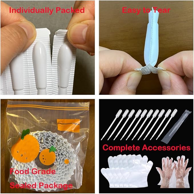Suppository Molds 2.4 ML 150 PCS Kit with 10 PCS Pipettes & 5 PCS Gloves for DIY Suppositories