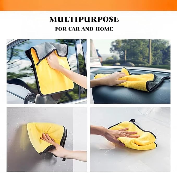 10 Pack Premium Microfiber Towels Coral velvet Washing and Detailing Towels for Car Detailing & Household Cleaning – Ultra-Soft Super Absorbent, Lint & Streak-Free 11.8"x15.7”Dual-Sided Cleaning Cloth