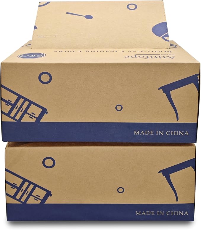 Heavy Duty Reusable Cleaning Cloths 100 Count Food Service Wipes Dishcloths Multi-use Towels(2Boxes)