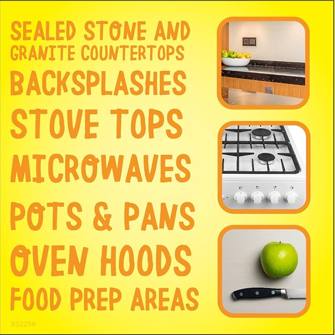 Goo Gone Kitchen Degreaser - Removes Kitchen Grease, Grime and Baked-on Food - 28 Fl. Oz.