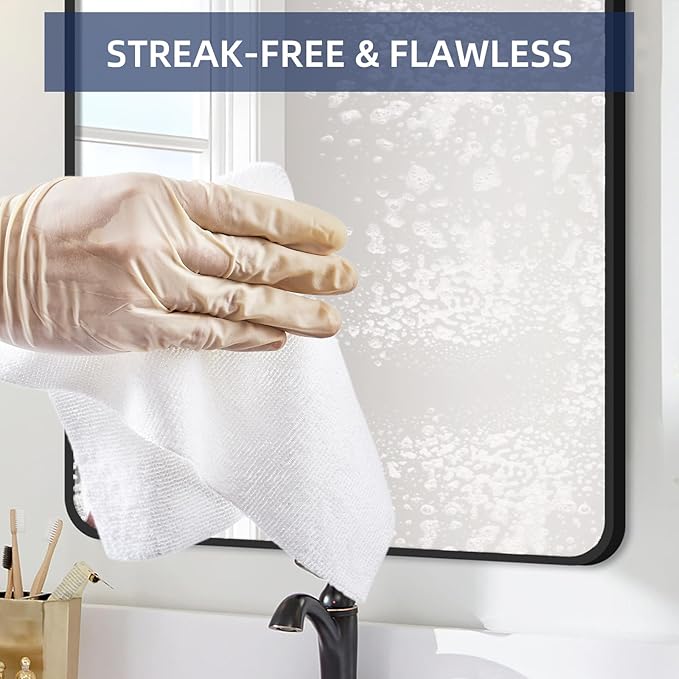 & PLUSH Microfiber Cleaning Cloth Roll - 70 Pack, Tear Away Microfiber Towels, 12" x 12", Reusable, Washable, Streak Free, Ultra Absorbent Dish Rags for Car, Home, Garage or Shop (Pink and White)