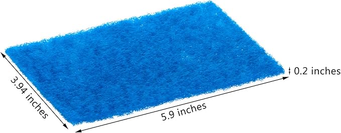 Jetec Scrub Pads Scouring Pads Sponge Dish Scrubber Scouring Cleaning Non Scratch for Kitchen Dishes Cleaning(Blue,40 Pieces)