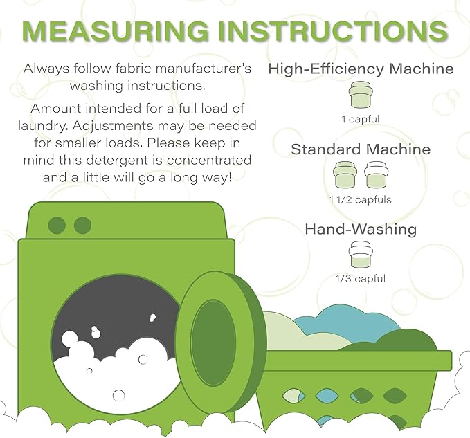 Heritage Park Luxury Laundry Detergent | Dermatologist Tested Plant based Natural & Enzyme Laundry Detergent | Sensitive Skin Friendly - Lavender Mist (32 fl oz)