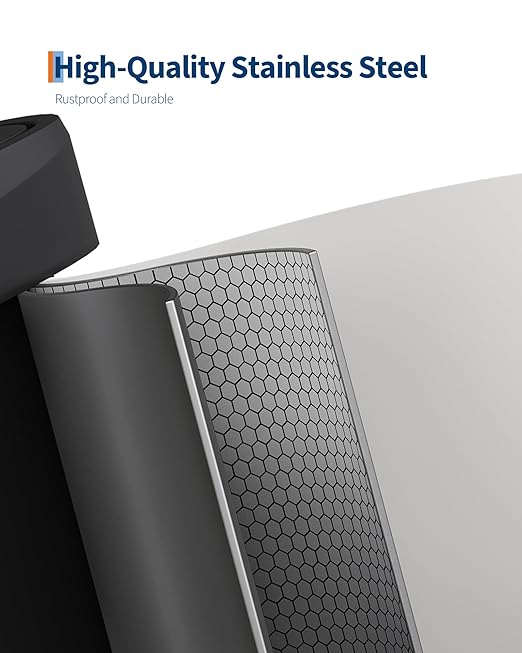 Garvee 16 Gallon / 60 Liter Metal Trash Can with Lid, Large Garbage Can for Kitchen, Rustproof Step-on Kitchen Metal Trash Bin with Liner Rim, Rear Handle, Soft Close Plastic Lid, White