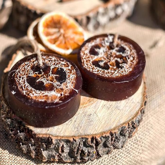 Round Soap Molds for Soap Making,2pc 4oz Large Size 6 Cylinder Silicone Molds for Loofah Soap,Bath Bombs,Shower Steamer, Lotion Bars