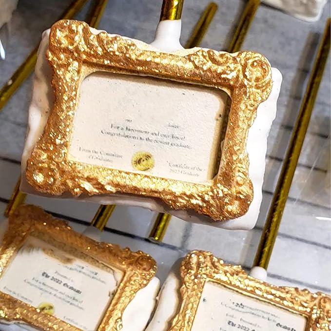 Vintage Frame Silicone Molds Baroque Photo Frame Chocolate Fondant Molds Decorative Oval and Rectangle Shapes, 4-Piece Set, Purple, for Cake Decorating Cupcake Topper Gum Paste Candy Polymer Clay