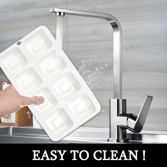 Chocolate Square Silicone Molds for Baking, Savarin Pan Mousse Cupcake 2 Packs with 16-Cavity 1.7" x 1.7" x 0.9" for Mini Cheesecakes Candy Desserts