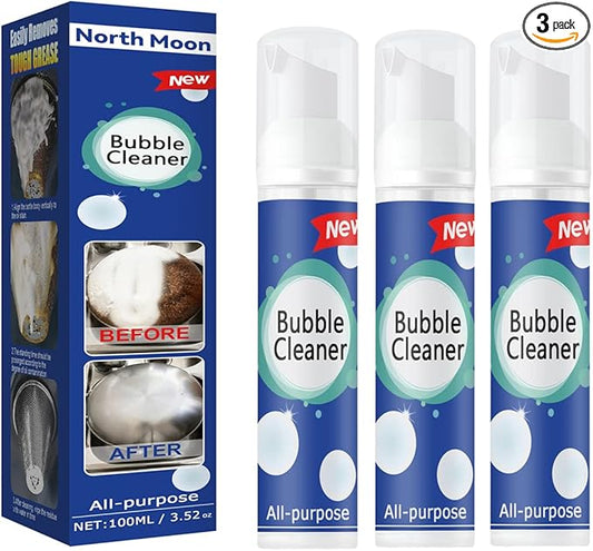 Bubble Cleaner, All Purpose Bubble Cleaner Kitchen Deep Cleaning Spray, All-purpose Rinse-free Cleaning Spray(3PC)