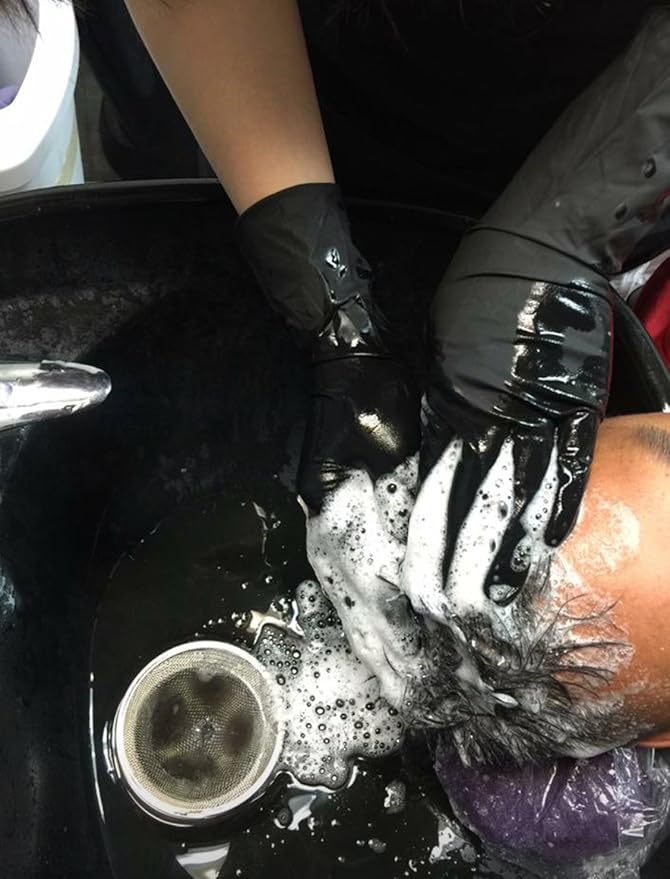 Super soft Disposable Latex Gloves, Powder Free, Exam 12" Length, Medium Duty, 50 Gloves, Size X-Large.