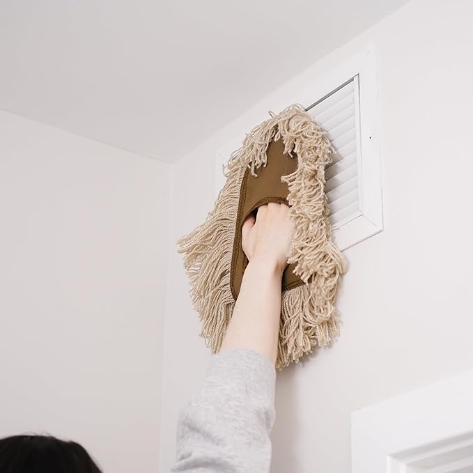 Stanley Home Products Washable Nylon Dry Mop - Removes Dust and Dirt from Surfaces and Hard to Reach Areas (Mop Head)