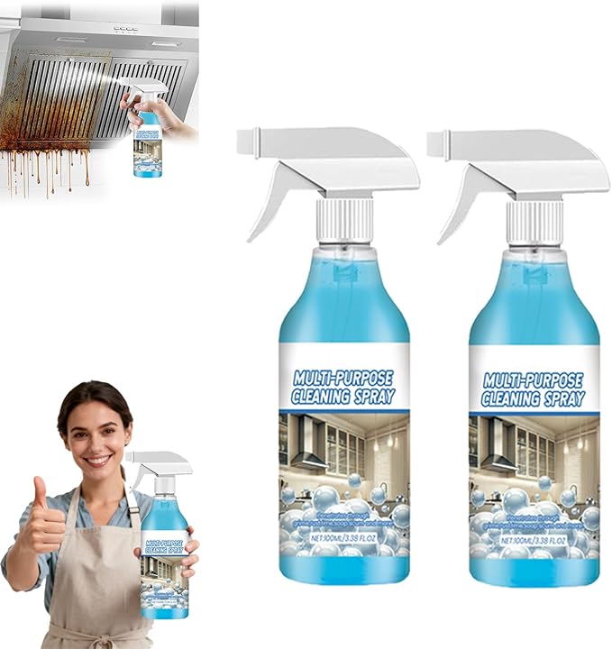 Spray Splash Cleaner, 2026 Upgraded Splash Spray All Purpose Cleaner, Multi-Purpose Handheld Degreaser, Foam Sprays Cleaners for Stove, Oven, Kitchenware (2)