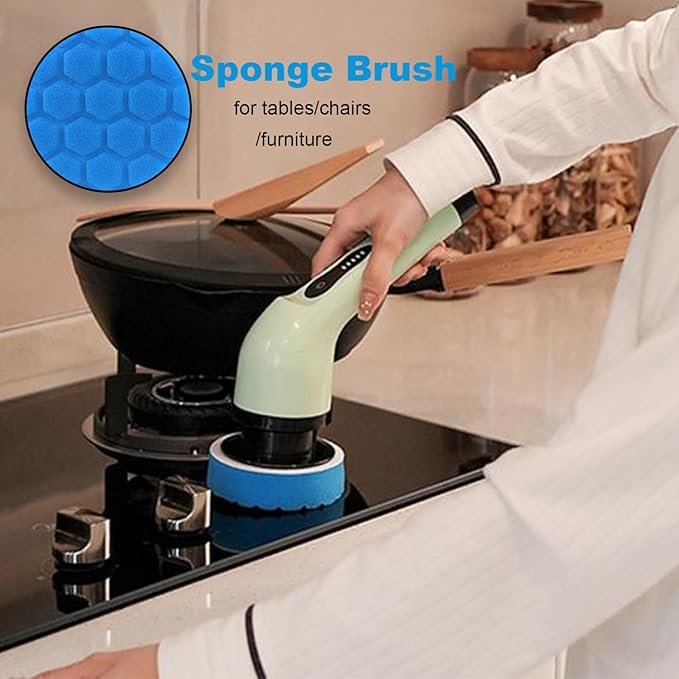 Brush Heads Set, 9 Pack 4 inches Cordless Electric Spin Scrubber Replaceable Brush Heads for Household Cleaning Brushes/Bathroom/Floor/Tile/Car