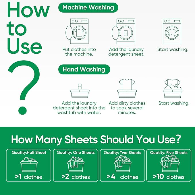 Travel Laundry Detergent Sheets Fisroa 120 Loads Eco-friendly Washing Detergent Sheets Plastic-Free Fresh Linen Scent Liquidless Laundry Strips for Camping Dorm