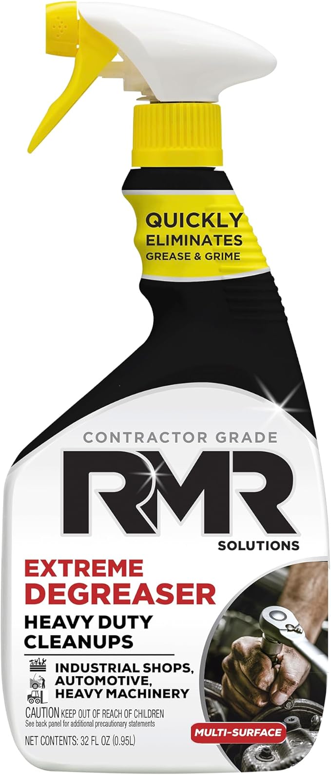 RMR Extreme Degreaser and Cleaner - Advanced Indoor/Outdoor Formula for Heavy-Duty Commercial, Residential, Automotive, and Equipment Cleaning, 32 Ounces Makes up to 4 Gallons