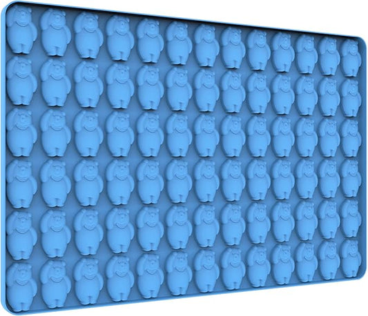 Gummy Bear Silicone Molds with Scraper - Perfect for Making Gummy Bears, Chocolates, Candies and Ice Cubes