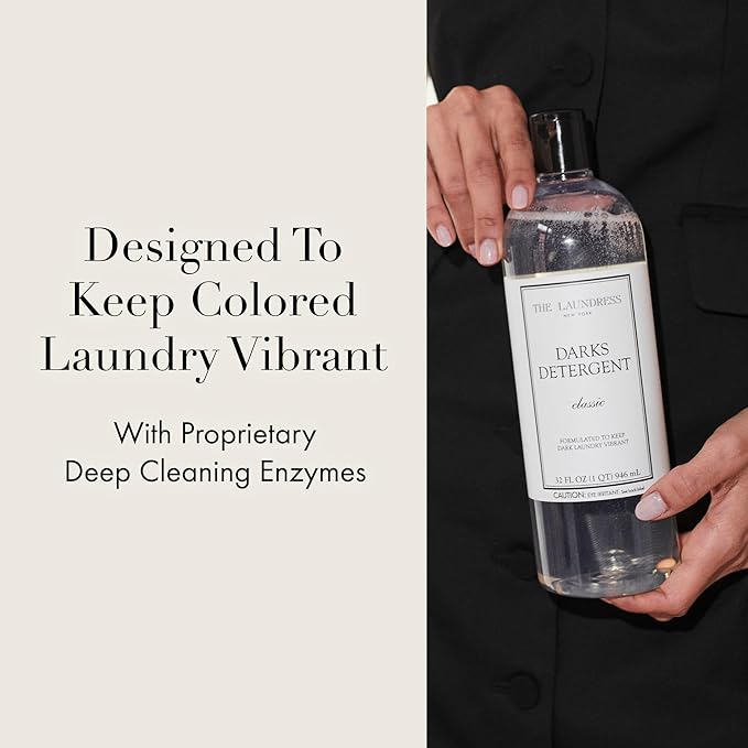 The Laundress Darks Detergent, Concentrated Laundry Detergent Liquid, For Rich Vibrant Colors, Tough on Stains, Classic Scent, 32 oz.