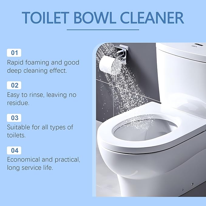 ANRUI New Splash Cleaner Foaming For Toilet, Foaming Toilet Cleaners, Powerful Instant Bowl Cleaner for Toilets Bowl Squatting Pans (12, 2boxes)