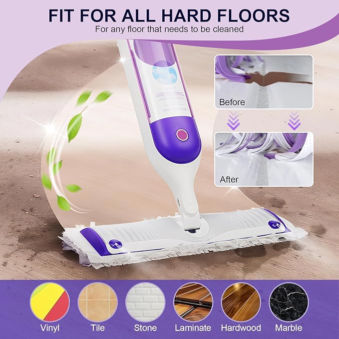 42 Count Disposable Power Mop Pads, 5X Cleaning Power Mop Refills for Swiffer Power Mop, Unscented 14-Layer Thickened Wood Mop Refill Pads for Surface Floor Cleaning