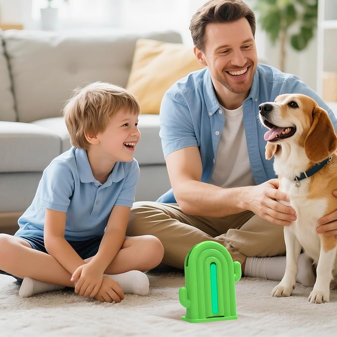 Air Freshener for Home, 2 Pack, 2 Refill, Eucalyptus Scent, Odor Eliminator, Up to 120 Days, Cactus-shaped Freshener for Closet Bathroom, Cute Home Decor, White and Green