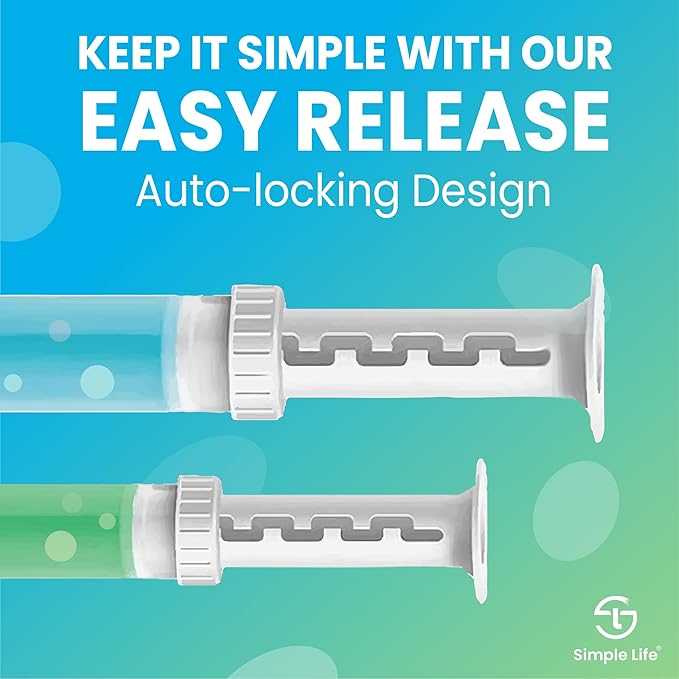 Simple Life Toilet Bowl Cleaner Gel | Fresh Flower Toilet Gel Stamp | Stops Limescale and Stains with Air Freshening Scent | Deodorizing Clean | 32 Stamps, Blue & Green