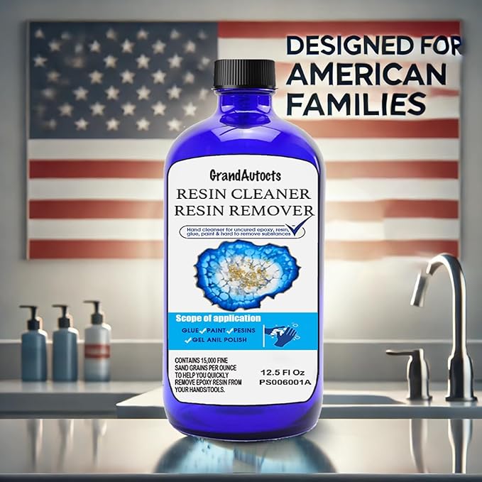 Epoxy Resin Cleaner Remover, Suitable for use by artists and resin workers. Remove uncured resin and glue from the surfaces of tools, molds, etc.
