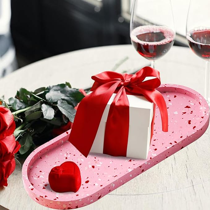 Large Oval Silicone Mold - Resin Concrete Mold 13in Big Tray Molds for Epoxy Resin Trinket Container Jewelry Plate Candle Holder Bathroom Vanity Tray Storage Craft Making