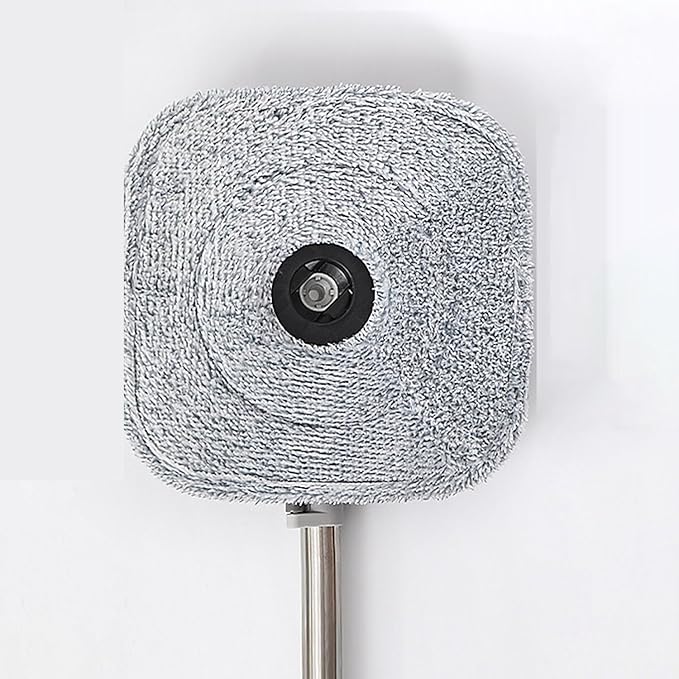 6 Pack 9 Inch Square Microfiber Mop Pad Refill Compatible with True & Tidy SPIN-800 TrueClean Mop M16 Spin Mop and Most Square Spin Mop & Bucket